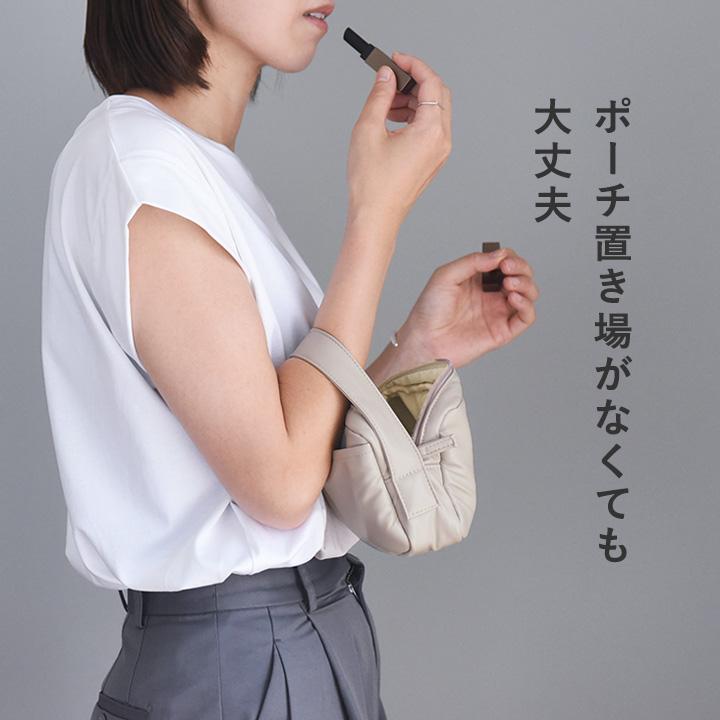 bon moment 【2000円均一】ハンドル付き 化粧ポーチ 小さめ