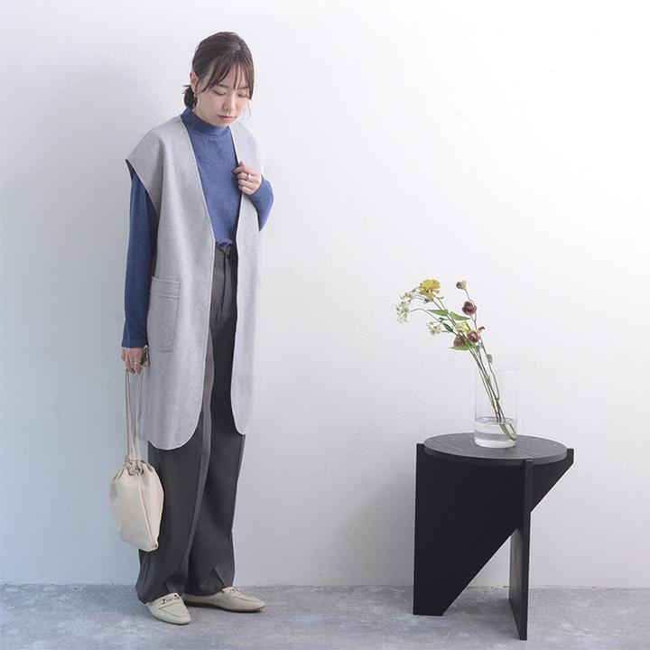 Agreable（アグレアーブル） ジレ ロングジレレディース 秋冬 さっと