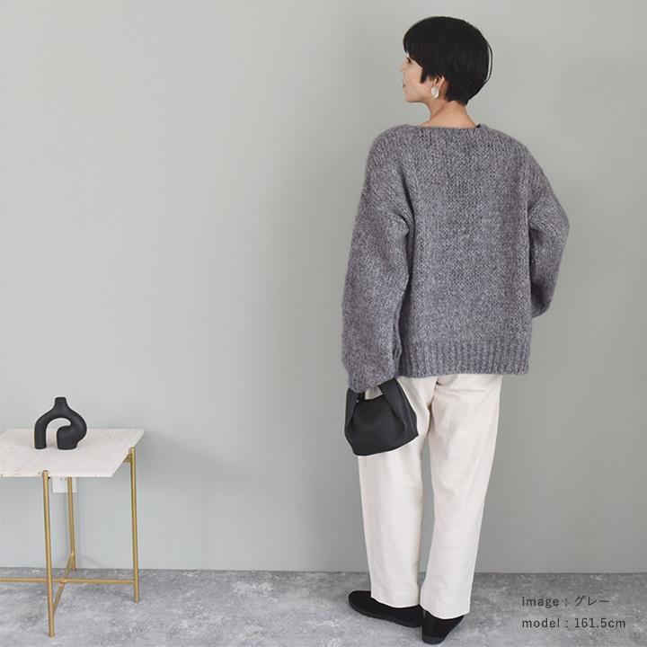 未使用 2024年 トリコットジーンマルク カーディガン グレー フランス製 ニットカーディガン レディース トリコット・ジーン・マルク フランス