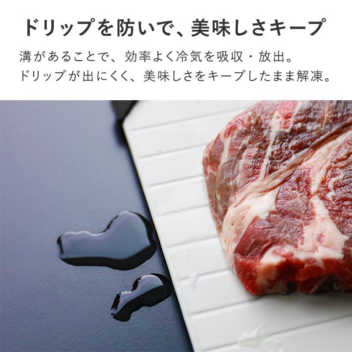 密着度がUPするバンド付き 解凍プレート ホワイト／atomico アトミコ