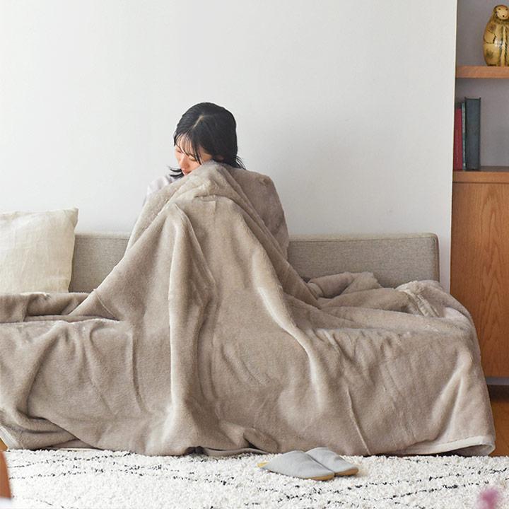 まるで猫 毛布 シングル 暖かい 2枚合わせ ブランケット 大判 bon moment ボンモマン【送料無料】 |  | 02