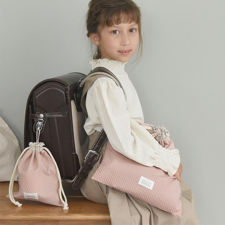 kukka ja puu（クッカヤプー） 巾着袋 2枚セット 体操着入れ コップ