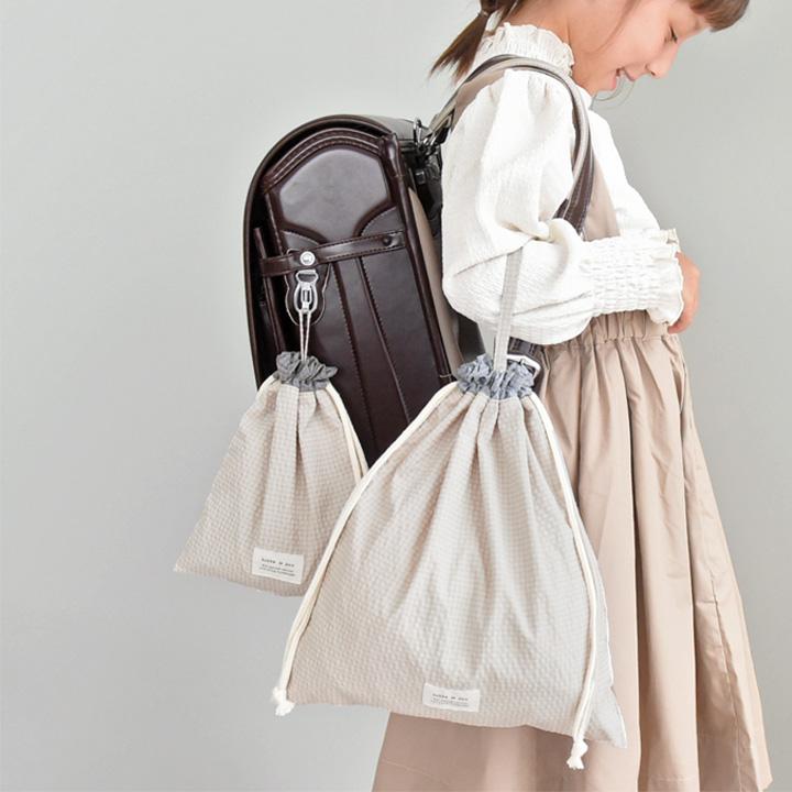 kukka ja puu（クッカヤプー） 巾着袋 2枚セット 体操着入れ コップ