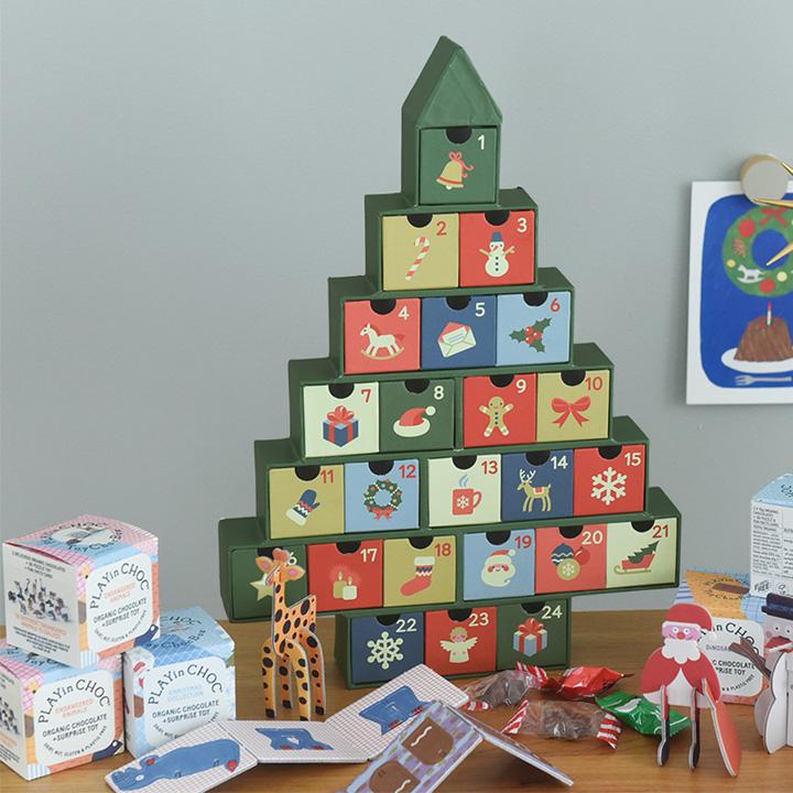 クリスマスツリー 卓上 北欧 アドベント おかし クリスマス ペーパー