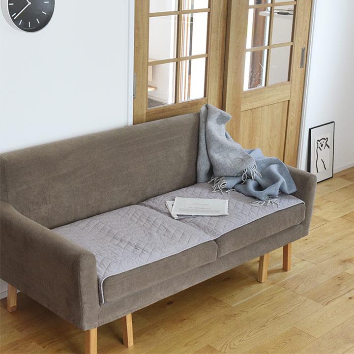 イブル ソファパッド 滑り止め付き 65×170cm イブル風 キルティング