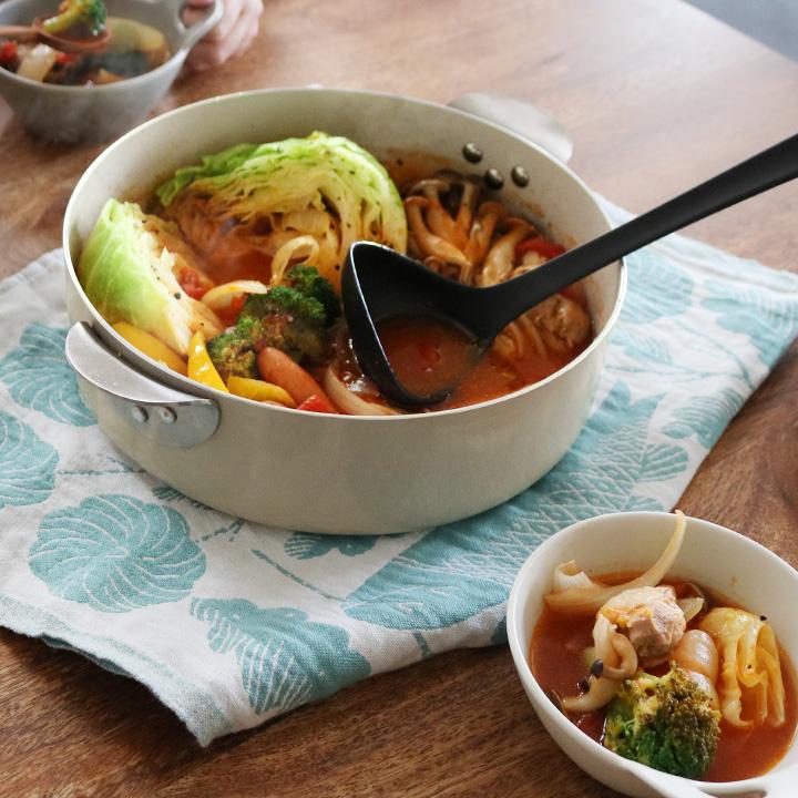 鍋 両手鍋26cm 卓上鍋 おしゃれ IH ガス火対応 4人用 5人用 yrh FLACCO