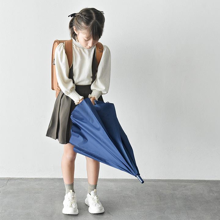 傘 子供 55cm 無地 ランドセルが濡れない 後ろが伸びる トランスフォーム傘 小学生 kukka ja puu クッカヤプー【雨の日】 | kukka ja puu | 17