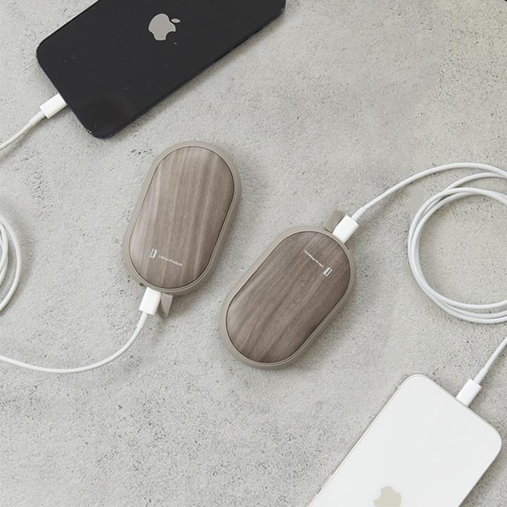 充電式カイロ 電気カイロ 小型 分離式 速暖 両手で使えるシェアカイロ