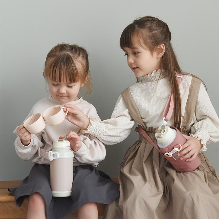 kukka ja puu（クッカヤプー） 2way 水筒 子供 ステンレス 直飲み