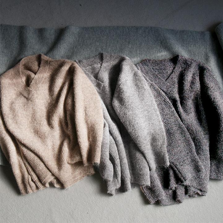 08T955☆ C DES C 春秋 Vネック 薄手 ニット セーター ラメ入り Comptoir des cotonniers - 08T955☆ C DES C 春秋 Vネック 薄手