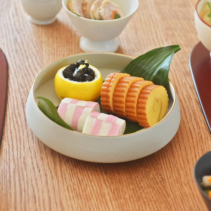 食器 器 食洗機 日本製 渕金 くくり鉢 17cm 美濃焼 お正月 : アンジェ