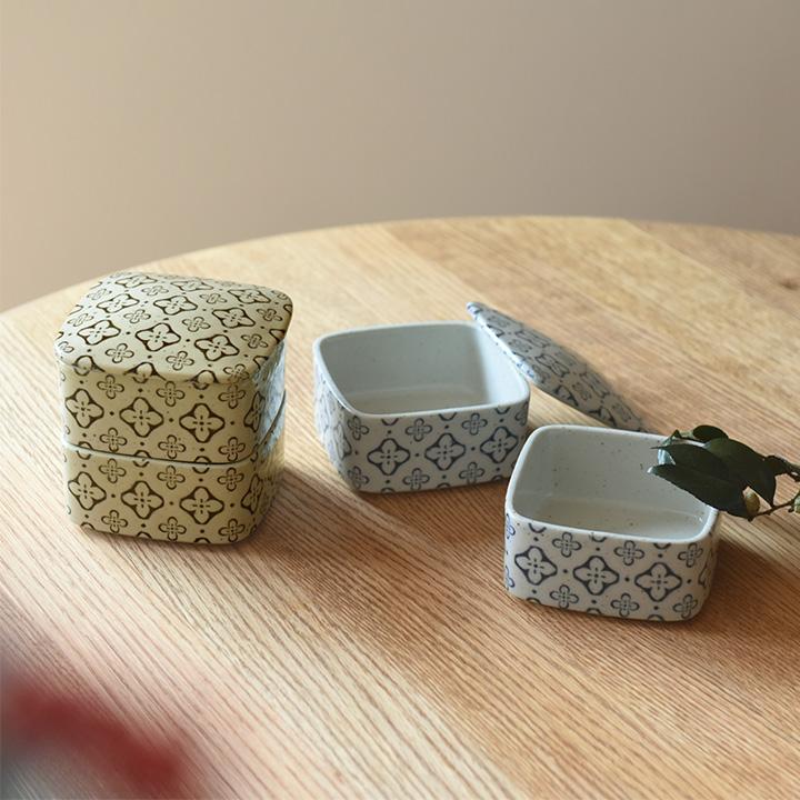 お重箱 2段 おしゃれ 食器 yrh Nobana 野花 二段重 studio m スタジオエム お正月 |  | 13