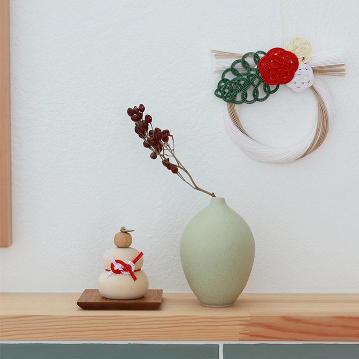 小さな木の鏡餅に使える 台座 お正月 : アンジェ インテリア雑貨