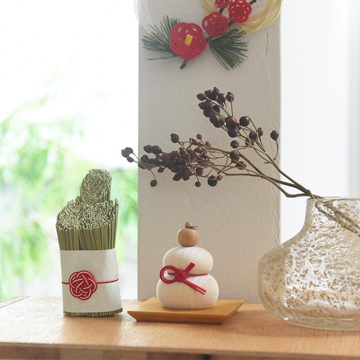 小さな木の鏡餅に使える 台座 お正月 : アンジェ インテリア雑貨