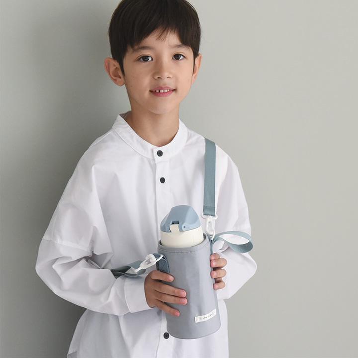 kukka ja puu 2way 水筒＆カバーセット 水筒 子供 ステンレス 直飲 600
