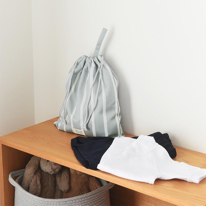 kukka ja puu（クッカヤプー） オリジナル柄 巾着袋 大 体操着袋 入園