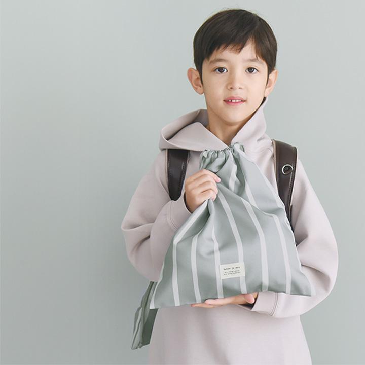 kukka ja puu（クッカヤプー） オリジナル柄 巾着袋 大 体操着袋 入園