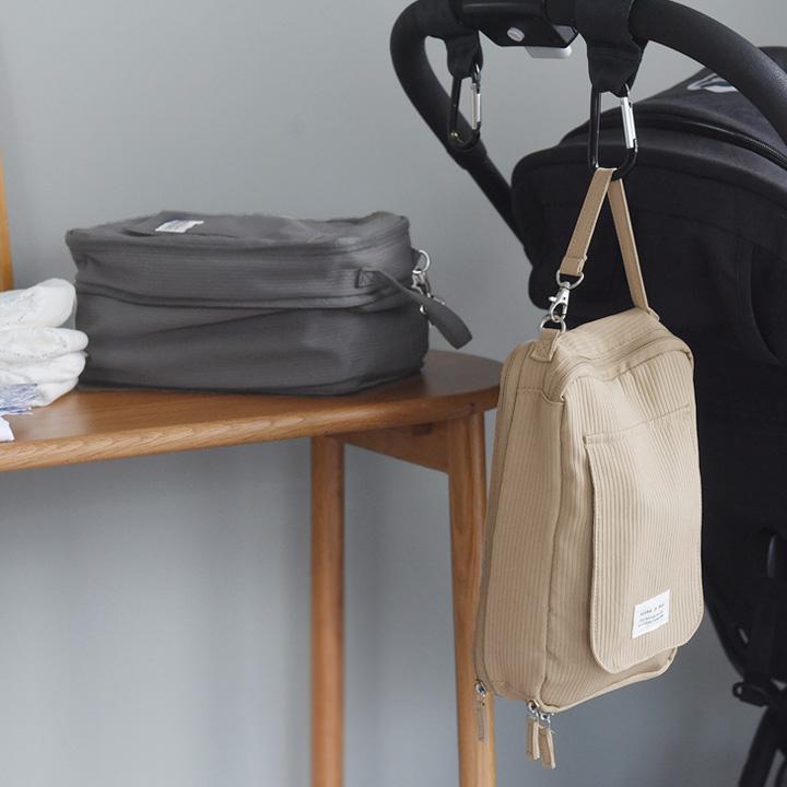 kukka ja puu（クッカヤプー） 圧縮できる おむつポーチ 大容量