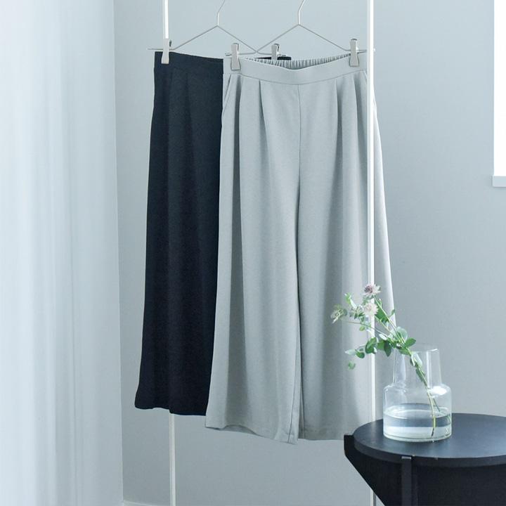 セットアップ対応 涼しい タックワイドパンツ レディース さらさら 涼しい 日本製 Agreable アグレアーブル【2/19F追加】【送料無料】 | Agreable | 02