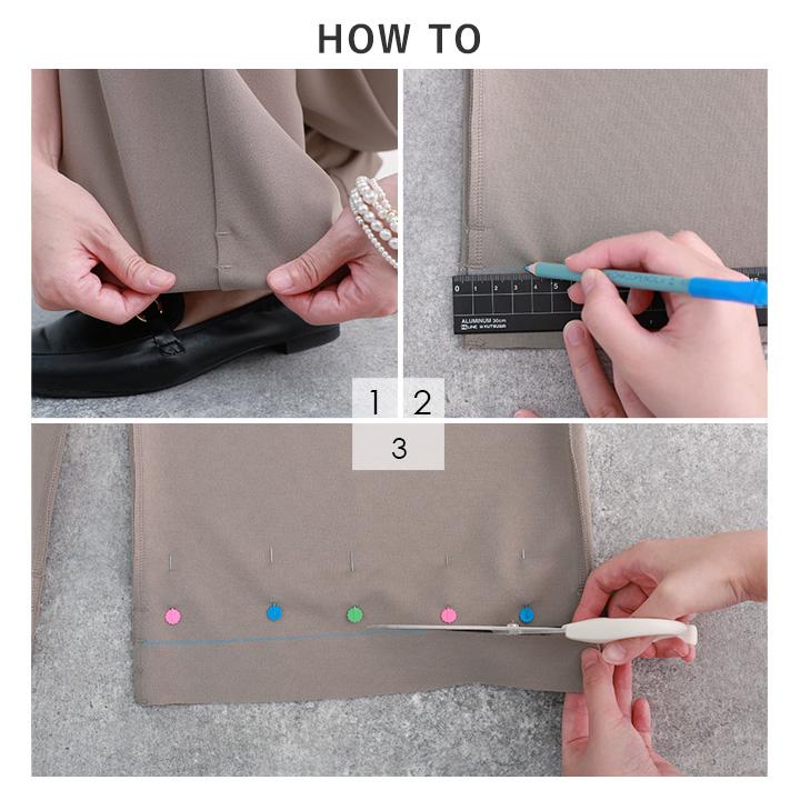 リラックス ワイドパンツ レディース 裾セルフカット ストレートパンツ ジョーゼット ウエストゴム yrh Agreable【送料無料】【2/19FMD】 | Agreable | 10