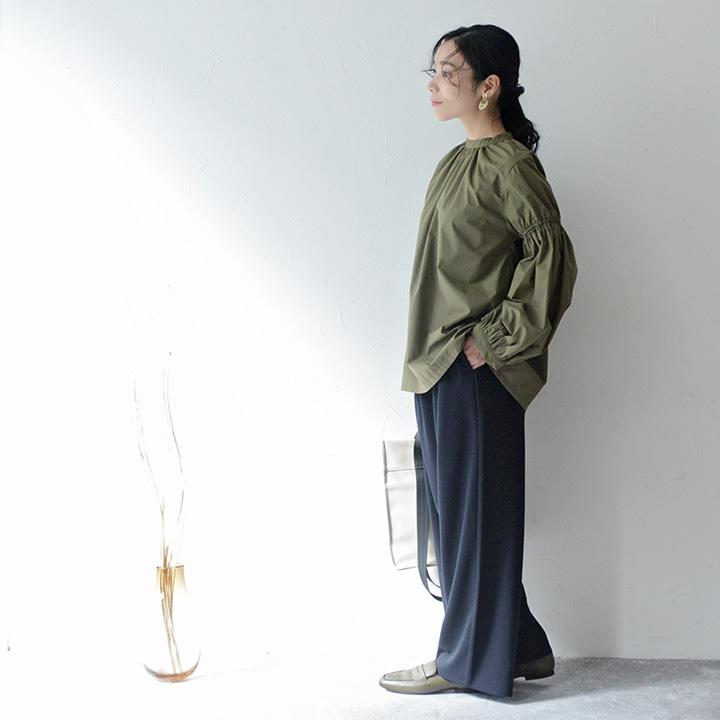 リラックス ワイドパンツ レディース 裾セルフカット ストレートパンツ ジョーゼット ウエストゴム yrh Agreable【送料無料】【2/19FMD】 | Agreable | 16