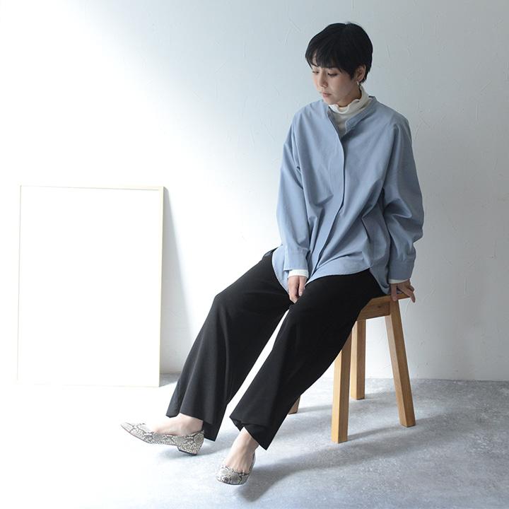 リラックス ワイドパンツ レディース 裾セルフカット ストレートパンツ ジョーゼット ウエストゴム yrh Agreable【送料無料】【2/19FMD】 | Agreable | 19