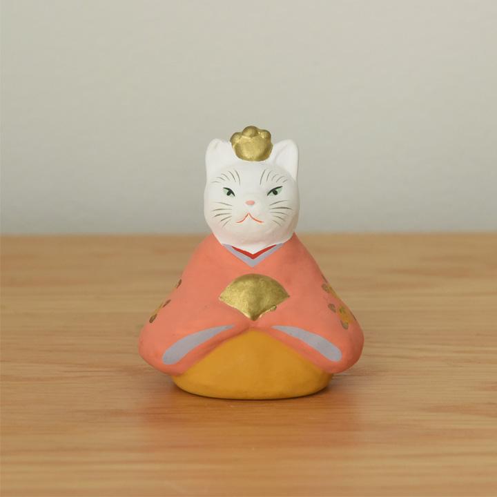 猫の雛飾り 玩具工房 日本製 雛人形 コンパクト ひな人形 ひな飾り