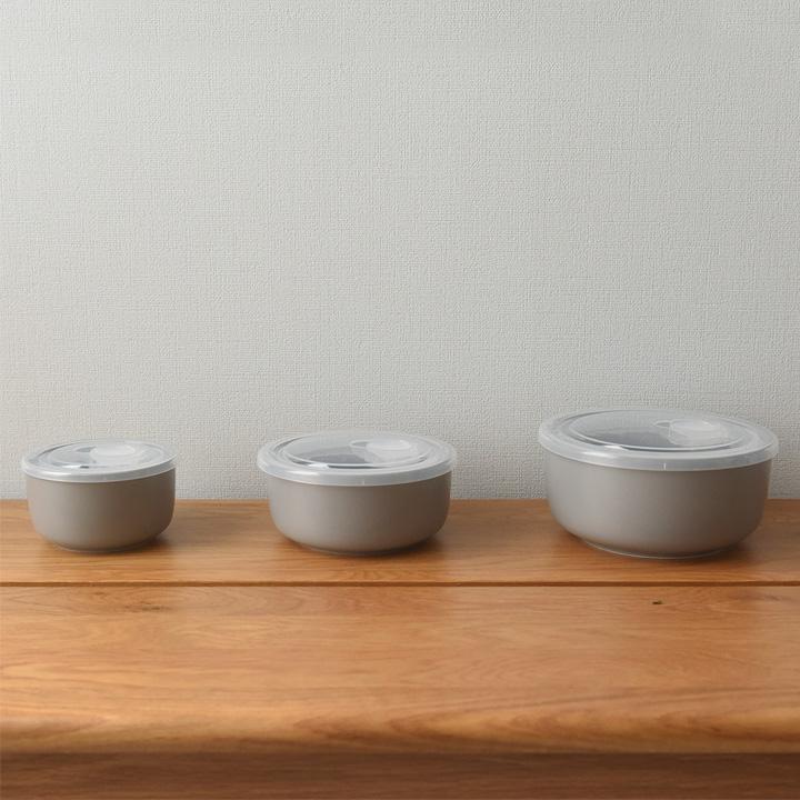 食卓でも使える 蓋つき保存容器 3サイズセット bon moment ボンモマン【送料無料】 | bon moment | 02