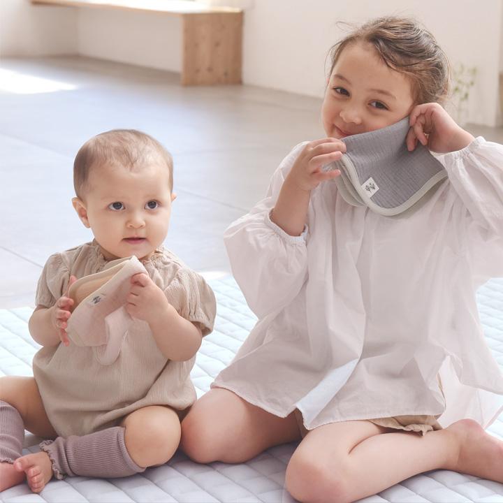 3枚セット 4重  綿100％ ガーゼハンカチ ベビー 無地 子供 こども キッズ 幼稚園 小学校 kukka ja puu クッカヤプー【2/19追加】 | kukka ja puu | 17