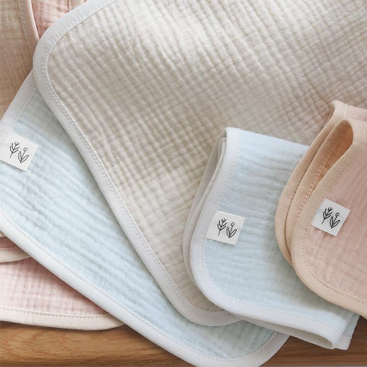 3枚セット 4重  綿100％ ガーゼハンカチ ベビー 無地 子供 こども キッズ 幼稚園 小学校 kukka ja puu クッカヤプー【2/19追加】 | kukka ja puu | 18