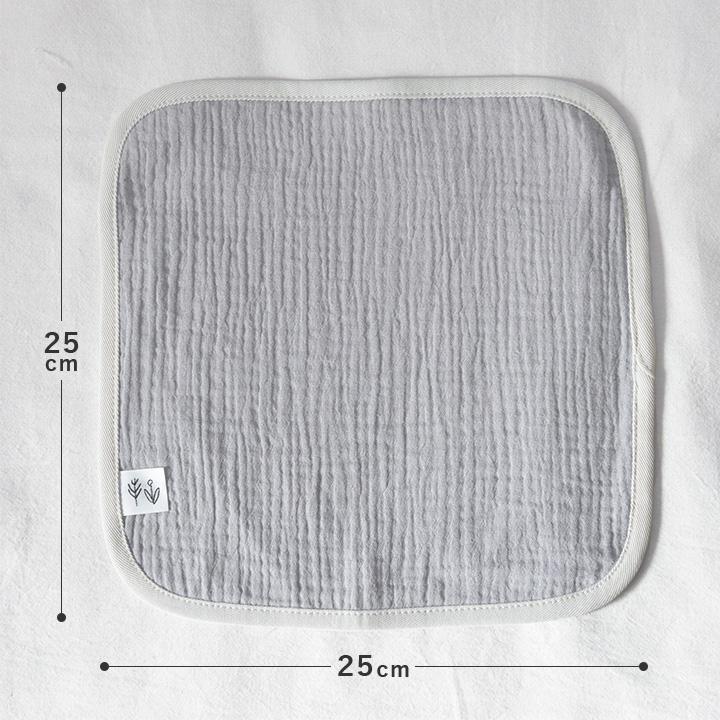 3枚セット 4重  綿100％ ガーゼハンカチ ベビー 無地 子供 こども キッズ 幼稚園 小学校 kukka ja puu クッカヤプー【2/19追加】 | kukka ja puu | 07