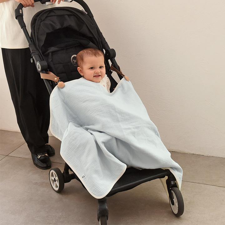 4重 ガーゼブランケット 綿100％ ベビーブランケット 夏 抱っこ紐 ケープ ベビーカー ひざ掛け 出産祝い kukka ja puu クッカヤプー【2/19追加】 | kukka ja puu | 14