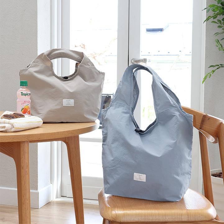 【S／M】マチの大きな エコバッグ 折り畳み 保冷保温 ファスナー付き 大容量 おしゃれ 洗える 撥水 bon moment ボンモマン | bon moment | 02