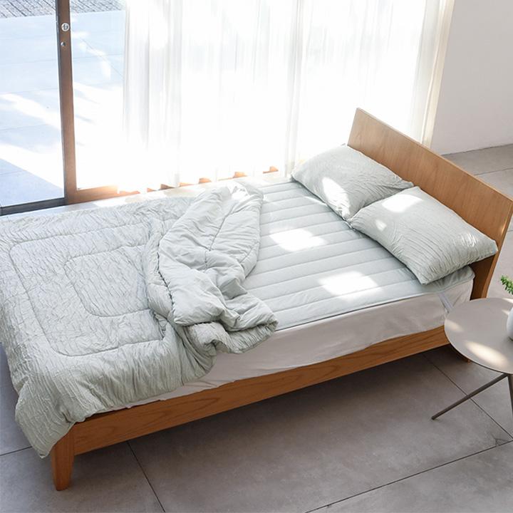 呼吸する寝具 さらさら冷感 リバーシブル 肌掛けケット シングル 肌掛け布団 夏 抗菌 防臭 抗カビ 吸放湿性 bon moment ボンモマン【送料無料】 | bon moment | 17