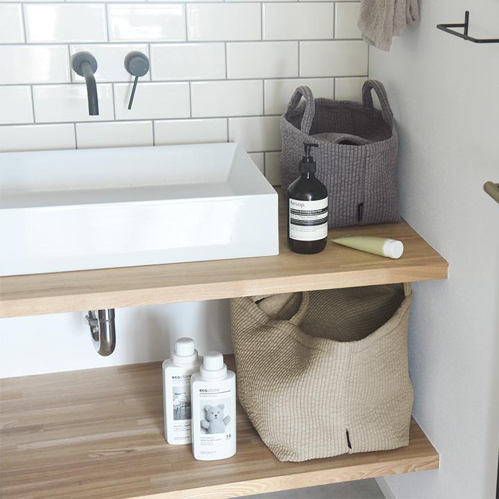 ヌビ風 目隠しできる 収納トート L 収納 フタ付き 収納ボックス 小物