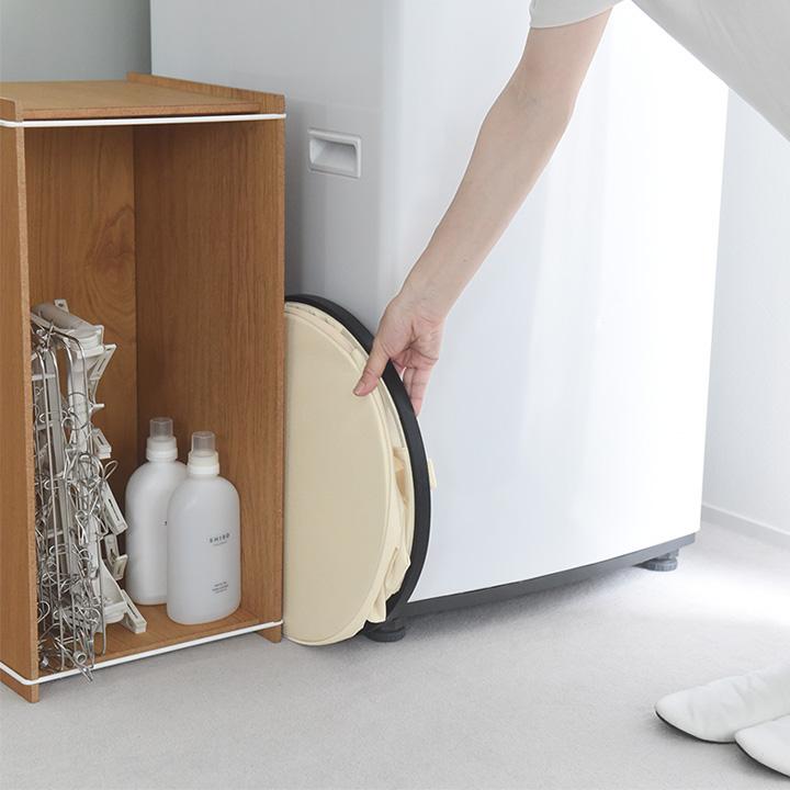 リビングにも馴染む ランドリーバスケット 折りたたみ ランドリー 収納