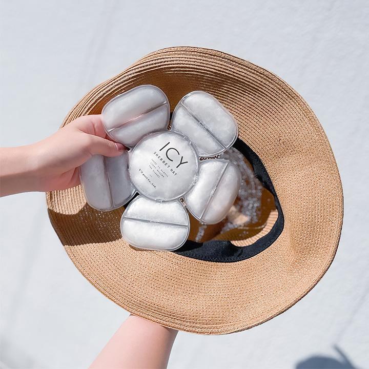 帽子に入れて24℃をキープ 保冷剤 帽子 ヘルメット 熱中症対策 暑さ対策 ひんやり 帽子用保冷剤 ICY SHERBET HAT |  | 04