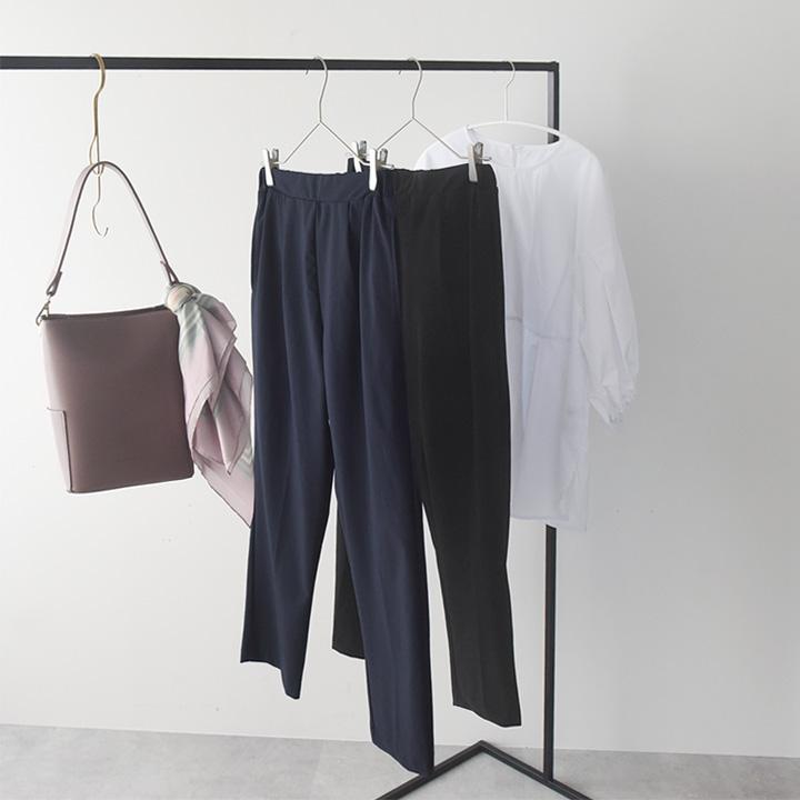 骨盤底筋サポート タックテーパードパンツ 日本製 骨盤ベルト 骨盤底筋 トレーニング／Agreable アグレアーブル【送料無料】【2/19FMD】 | Agreable | 15