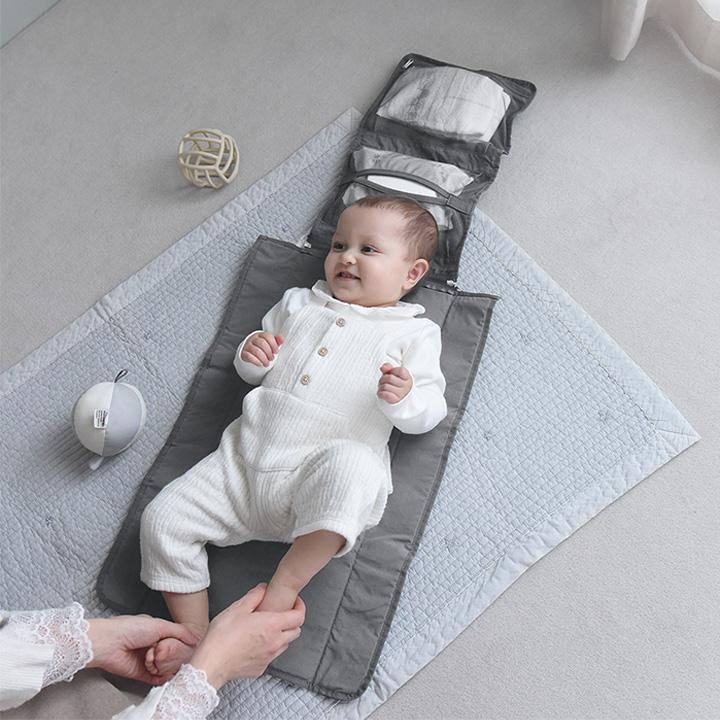 kukka ja puu（クッカヤプー） おむつ替えシート マット付き 大きめ