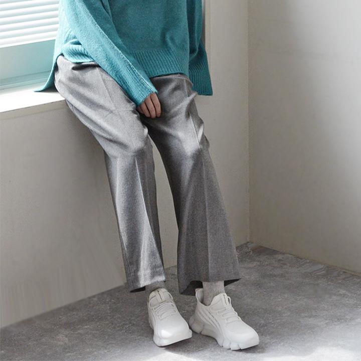 ふんわりソフトな肌触り 両面起毛 きれい見え 2タック ワイドパンツ 静電防止 ストレッチ イージーケア／kauliina【送料無料】【2/19FMD】 |  | 14