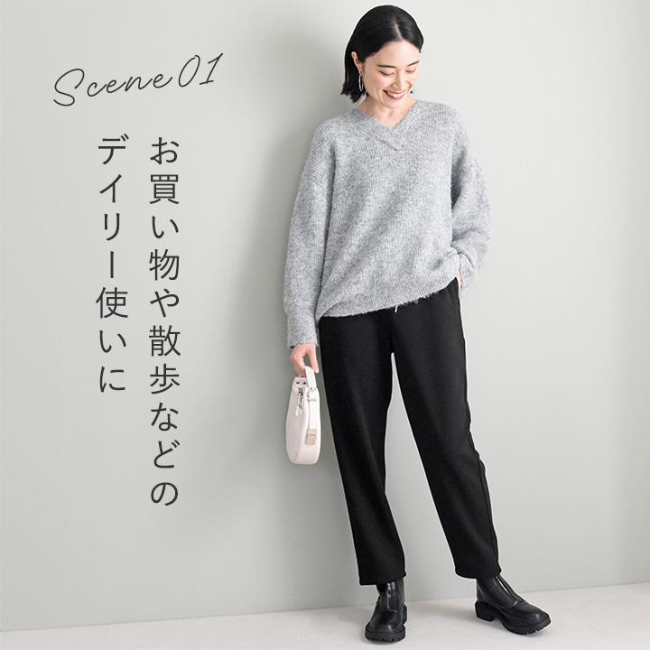 リラックス気分で穿ける あったか裏ベロア テーパード ストレッチパンツ／kauliina カウリーナ【送料無料】 |  | 11