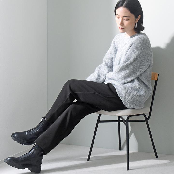 リラックス気分で穿ける あったか裏ベロア テーパード ストレッチパンツ／kauliina カウリーナ【送料無料】 |  | 17
