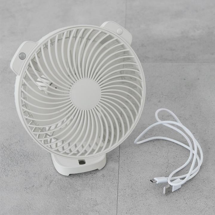 暑さ指数表示付 人感センサー マグネットファン 扇風機 壁掛け 卓上