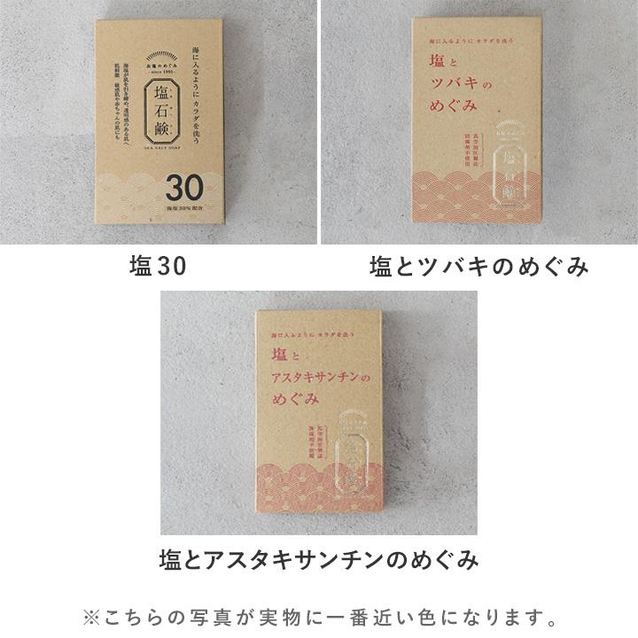 お塩のめぐみ 洗顔 せっけん 塩石鹸 無添加 泡立てネット付き 石けん