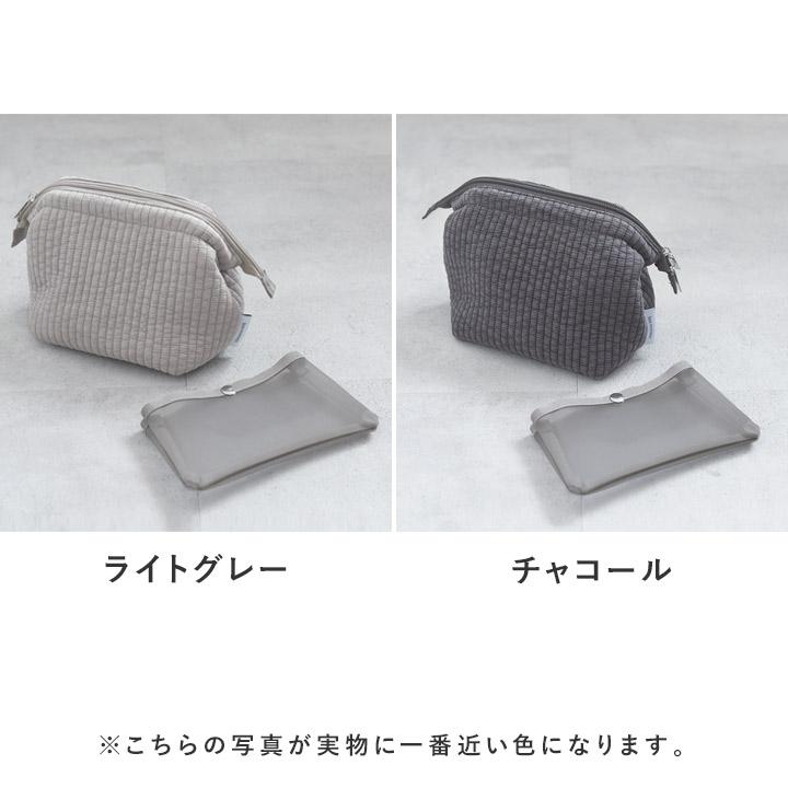 naptime ライトグレー キルティングポーチ naptime ライトグレー キルティングポーチ naptime ライトグレー