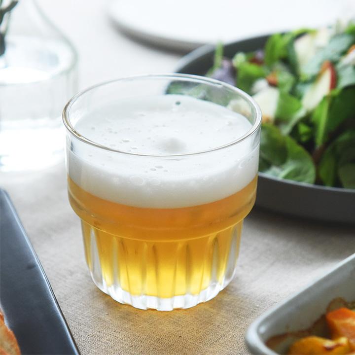 スタッキンググラス 250ml 3個セット おしゃれ カフェ グラス コップ