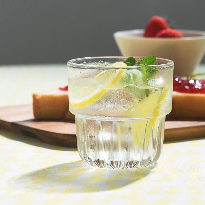 スタッキンググラス 250ml 3個セット おしゃれ カフェ グラス コップ