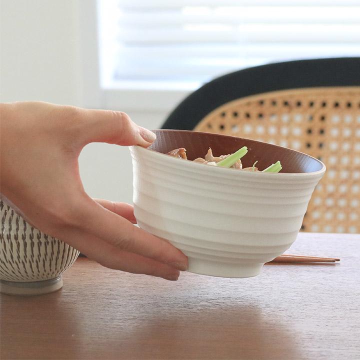 bon moment 軽くて丈夫な 木目調 どんぶり 700ml 電子レンジ食洗機対応 日本製／ボンモマン | bon moment | 01