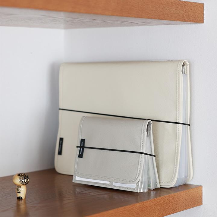 がばっと開いて見やすい 書類収納ケース bon moment ボンモマン S・L2冊セット】 bon moment がばっと開いて見やすい 書類収納ケース