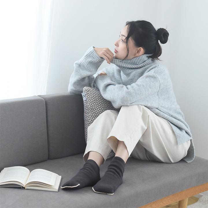 もちはだ×bon moment ルームソックス 裏起毛 カバーソックス 靴下 男女兼用 日本製／ボンモマン【送料無料】 | bon moment | 17